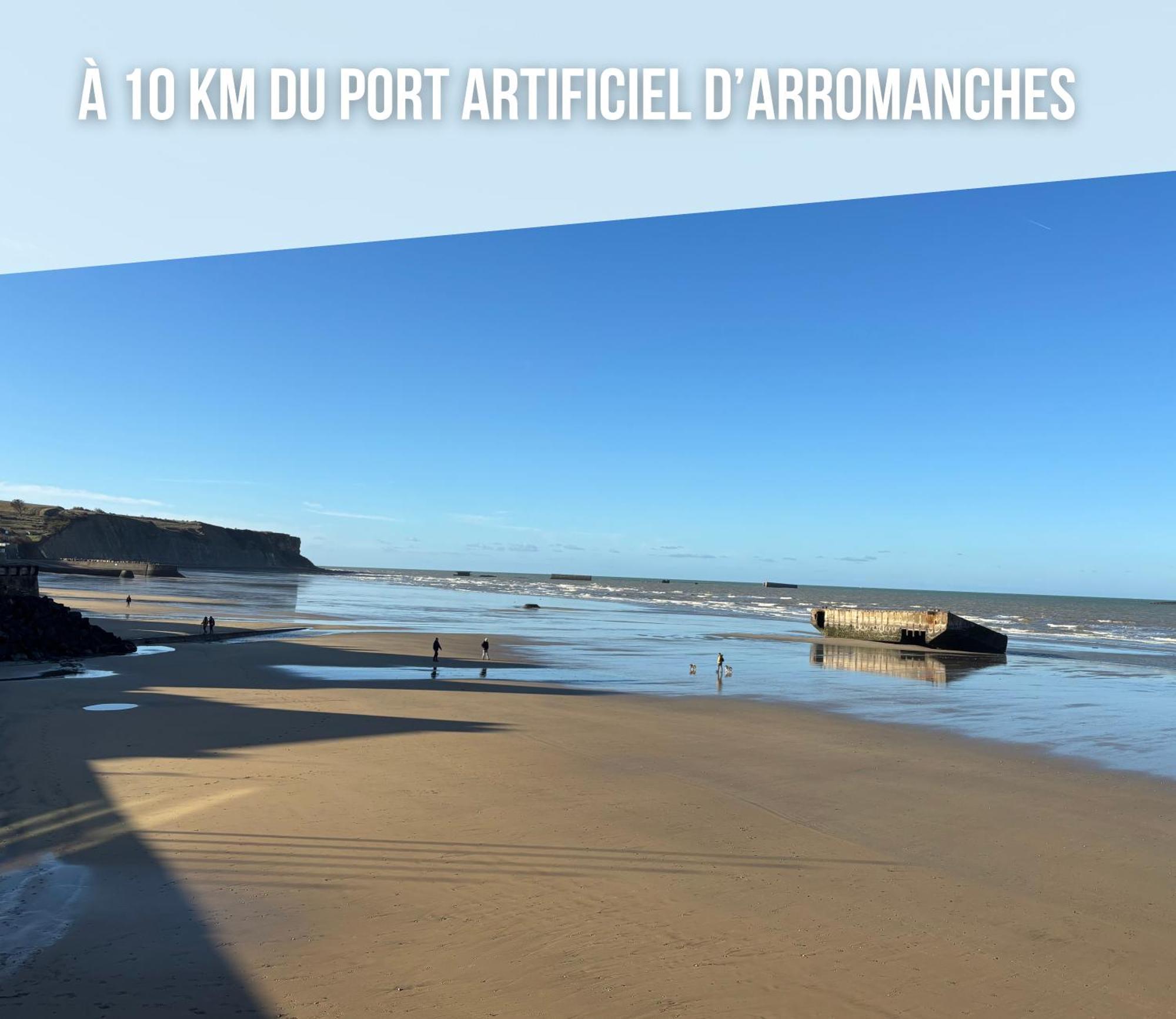 Nid De Pie Grand Duplex Lumineux Cadre Verdoyant Calme A 5 Mn De La Mer Pres Port En Bessin, Bayeux, Omaha Beach, Commes Экстерьер фото